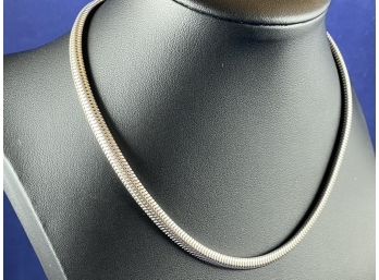 Sterling Silver Forstner Thick Snake Necklace, 15'