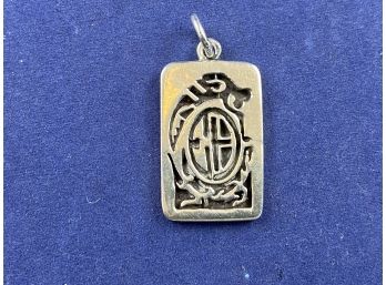 Sterling Silver Asian Design Pendant