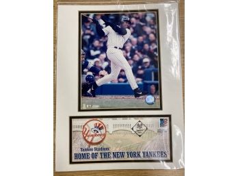 NY Yankees Photograph, Postmarked April 5, 2002