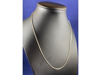 Sterling Silver Box Chain Necklace, 1.5mm, 18'