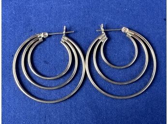 14K Yellow Gold Hoop Earrings