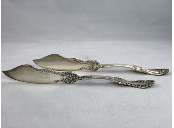 Master Butter Knives, Flatware, Wm. A. Rogers, A1, Silverplate, Carlton 1898 By Oneida