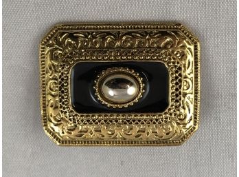 Gold, Black & Silver Pin, Costume