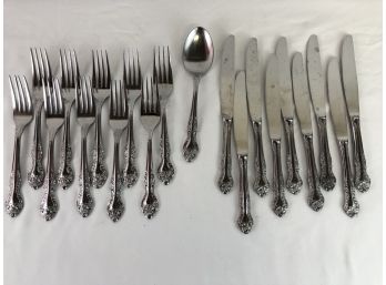 Delco Stainless Steel, Rosewood, Flatware