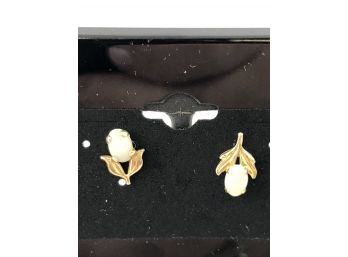 14K Opal Earrings