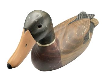 SIGNED,6' Tall, Vintage, Hunters Mallard, Wooden, Duck Decoy, Marked Boyds Collection 1982-1987