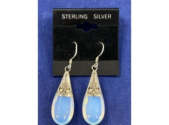 Sterling Silver Dangle Earrings Moonstone?