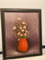 Floral Oil Painting Signed Dominick 72