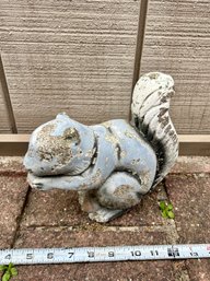 Vintage Squirrel Cast Cement Statue - Garden Decor