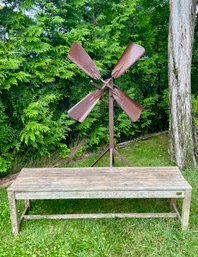 Hildreth's Backless Outdoor Teak Wood Bench