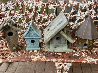 Lot Of Four Bird Houses