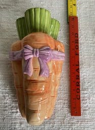 10' Ceramic Painted Carrot Vase