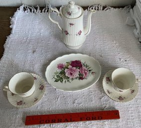 Hammersley Spode England - Princess House -  Rose Floral Tea Set