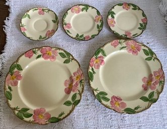 Vintage Franciscan Desert Rose  Plates