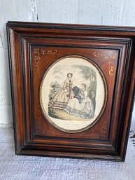 Antique Framed French Print (1870s?)