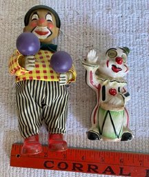 Vintage Clown Toys - Wind-Up & Flicker Eyes