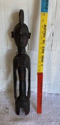 25 Inch Tall Vintage Wooden African Statue