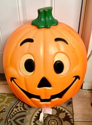 1990s Grand Venture Halloween Jack O Lantern Pumpkin Blow Mold 24'