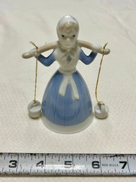 Vintage 1950s Dutch Girl Bell Delft Style