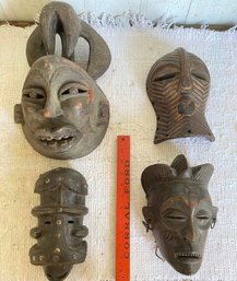 Lot 2 Of Antique African Wood Masks