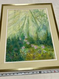 Tropical Forrest Pastel - Signed By Artist