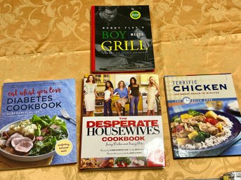 Cook Book Lot - Desperate Housewives, Bobby Flay, Diabetes