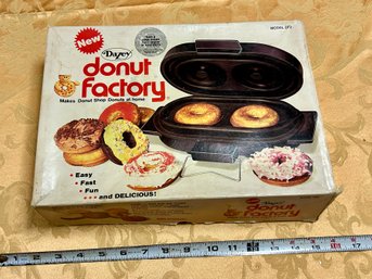 NOS Dazey Donut Factory Donut Maker