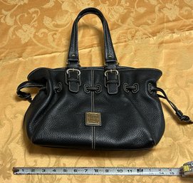 Dooney & Bourke Pebbled Black Soft Leather Chiara Bag Purse