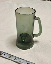 Vintage 1970s Playboy Bunny Glass Beer Mug