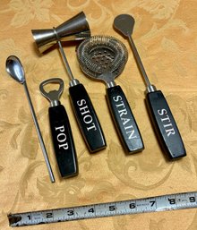 Pottery Barn Set Of Bar Tools & Professional Wine Opener