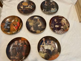 Lot Of Norman Rockwell Plates