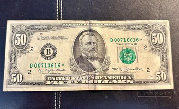 1977 $50 Bill US Currency