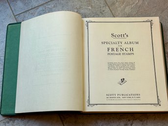 Scott's Specialty Album For French Postage Stamps