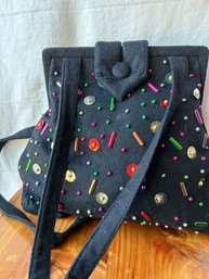 The Limited America 1980s Vintage Club Rave Sequin Purse