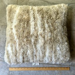 Faux Fur Large Decorative Square Pillow