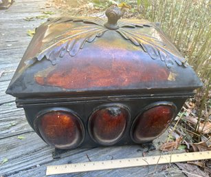 Antique Style Metal Storage Chest