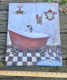 Claw Foot Bathtub Canvass Print