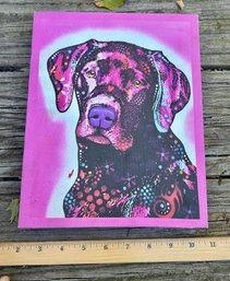 Black Lab Dog Art Print By Dean Russo