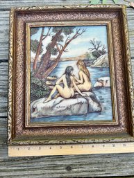 Vintage Artini Framed Sirens Engraving