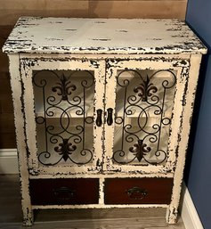 Powell Furniture Fleur De Lis White 2 Door Console