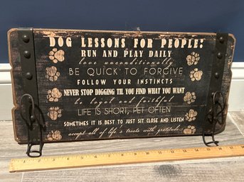 Dog Lessons For People Wall Decor