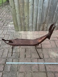 Collectible Vintage Patinated Iron Deer Sculpture Outdoor Garden Decor