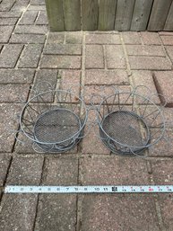 Metal Original Antique Primitive Baskets