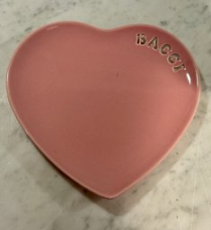 WILLIAMS SONOMA BACCI Berry Cut-Out Heart Shaped Dessert Plate