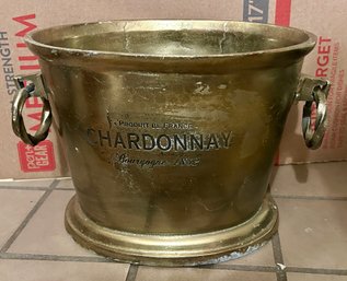 Large Oval Chardonnay Brass Champagne/Wine Ice Bucket Bourgogne 1852 France