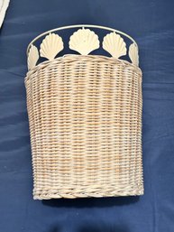 Wicker Seashell Basket