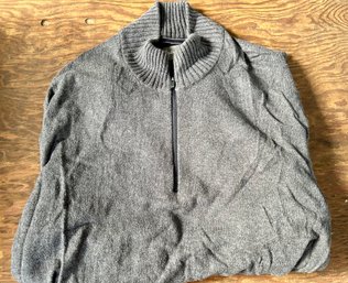 Men's Eddie Bauer XL Gray Cotton Sweater - Pre-Owned