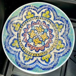 Set Of Five Mosaic Tile Small Plates - 6 Inches