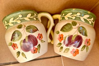 La Toscana Large Olive Ceramic Cups