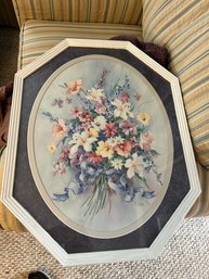 Large Barbara Mock Floral Bouquet Framed Print